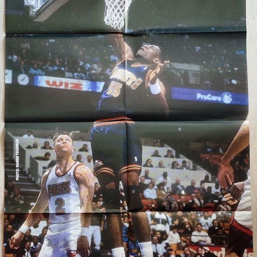 Rare double poster Shaquille O'Neal and Dikembe Mutombo like new