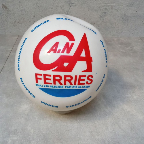 Plastic advertising ball Agoudimos Lines used, collectible 2000s