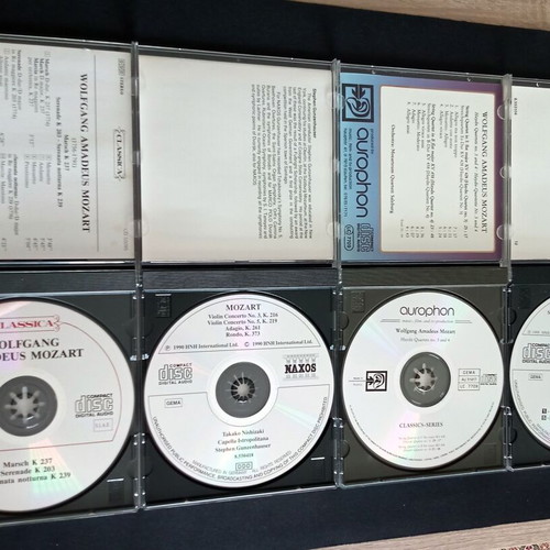 W.A. Mozart 7 CDs used, classical music set