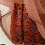 Dress with lace and lining size M like new