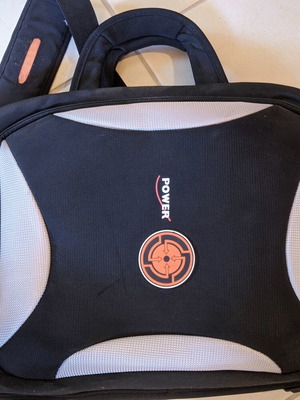 Power laptop bag with shoulder strap, like new, black