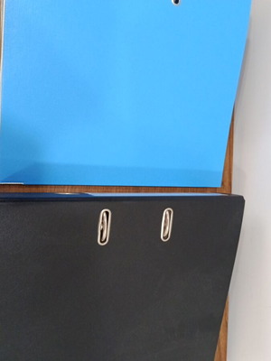Filing folders used, set of 2 pieces