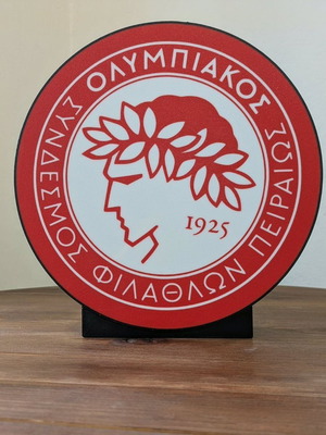Φωτιστικό Ολυμπιακός 3D καινούργιο με USB και διακόπτη