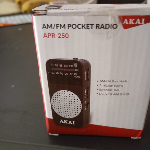 Akai portable radio, new