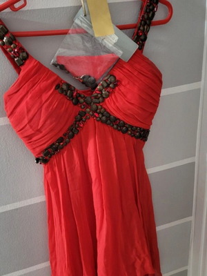 Dress like new, red, sizes XS/34/6 and S/36/8