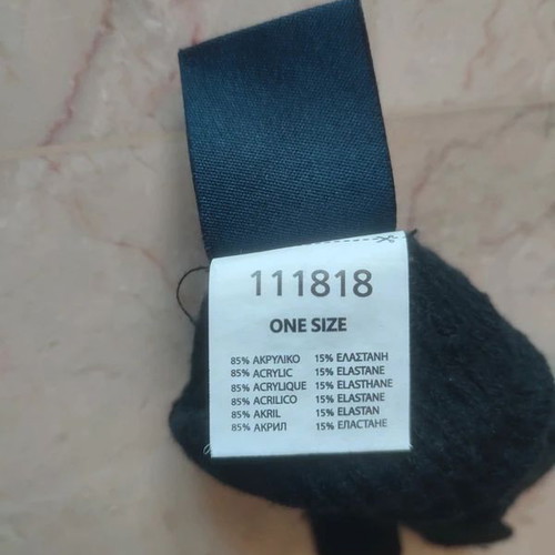 Knitted gloves black, like new, unisex 8Y / 128cm