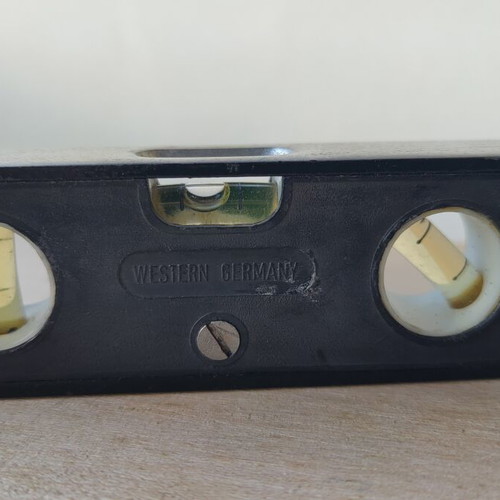 Vintage spirit level refurbished from West Germany, functional