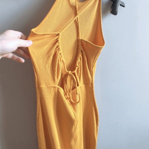 H&M yellow dress like new, size S