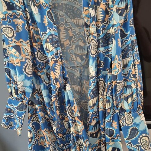 Shein satin dress XS like new, blue