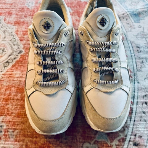 John Richmond women's sneakers used, size 38, white and beige