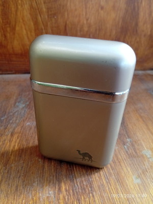 Camel tabletop lighter used, vintage promotional collectible