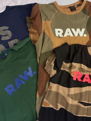 G-Star RAW set of 4 multi-colour T-shirts, regular fit, size M