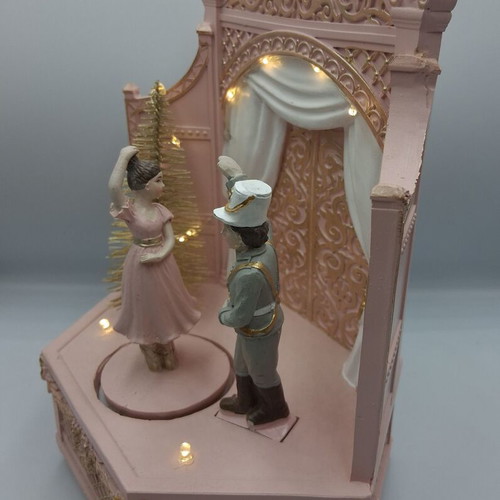 Nutcracker and Ballerina Christmas Music Box like new