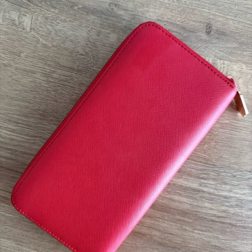 Folli Follie leather wallet used, red color
