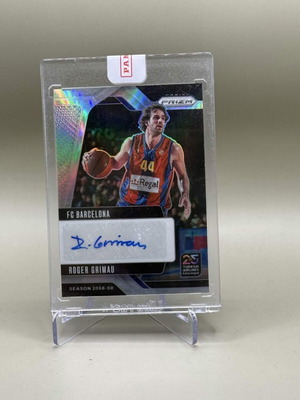 Roger Grimau Panini Prizm EuroLeague 2008-09 silverAuto card new
