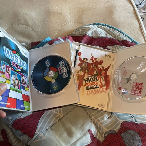 Nintendo Wii games We Sing and High School 3 like new, complete
