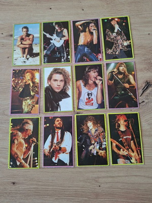 Collectible Cards from Katerina Magazine, 12 Music Stars of the 90s