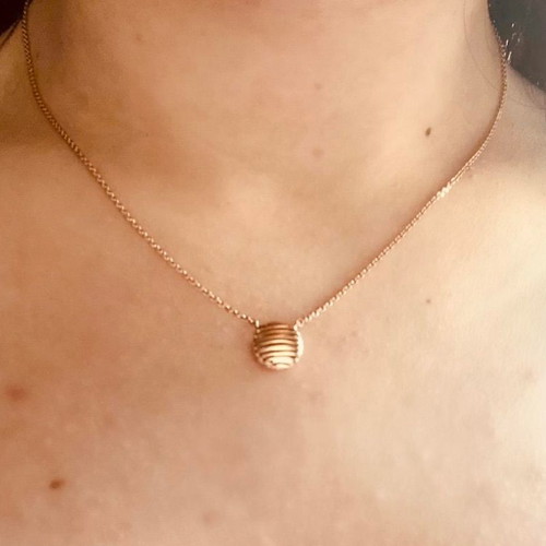 Links of London pink gold pendant used, 18k gold plated