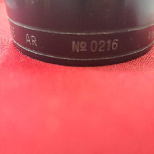 Camera lens used from father's cinematographic archive for collectors