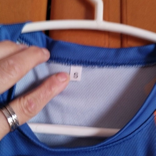 Short-sleeve shirt like new, dry fit, size S, blue and orange