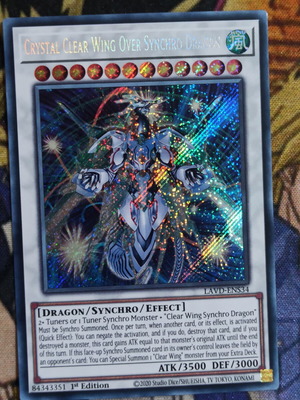 Crystal Clear Wing Over Synchro Dragon κάρτα Yu-Gi-Oh!