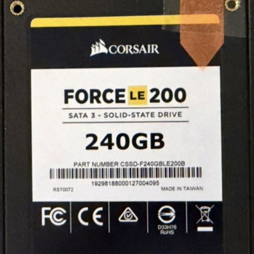 Corsair Force 240GB SSD used, 95% health