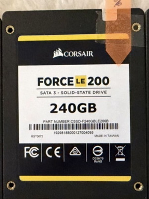 SSD Corsair Force 240GB μεταχειρισμένο, 95% υγεία