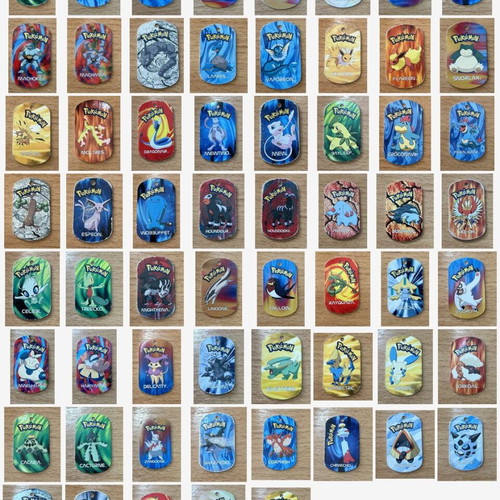 Pokemon Metal Tags collection 61 pieces, original 2006 Game Freak/Nintendo, vintage set