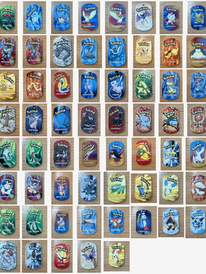 Pokemon Metal Tags collection 61 pieces, original 2006 Game Freak/Nintendo, vintage set