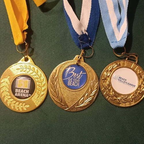 Vintage Beach Volley medals like new, rare collection of 5 pieces