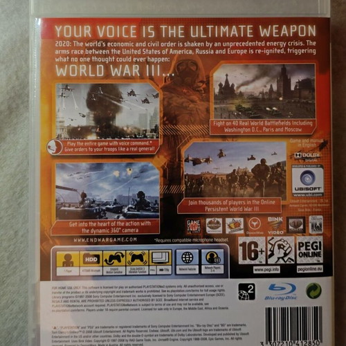Tom Clancy's End War PlayStation 3 like new