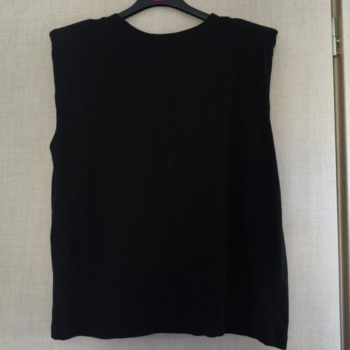 Pink Woman Black Sleeveless Top like new, size M
