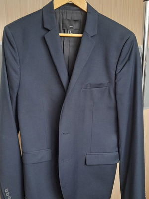H&M Μεσάτο Σακάκι Μπλε Σκούρο Slim Fit Μέγεθος 50 Σαν Καινούργιο