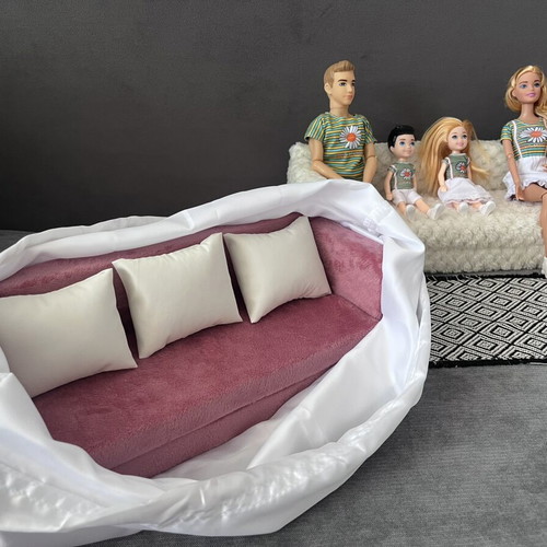 Pink doll sofa new, handmade