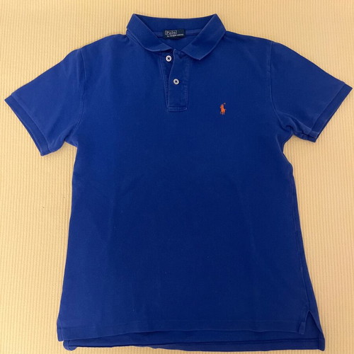 Polo t-shirt for boy 10-12 years used, blue, size 158 cm