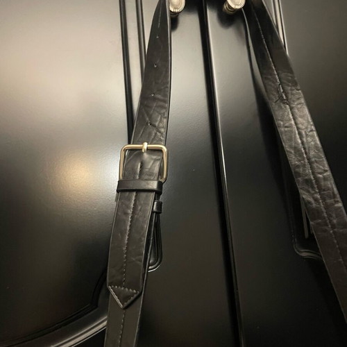 Zara leather tote bag like new, black with silver details