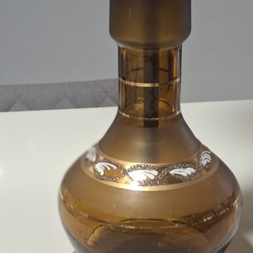 Traditional handmade hookah used, carved, 68cm, without hose