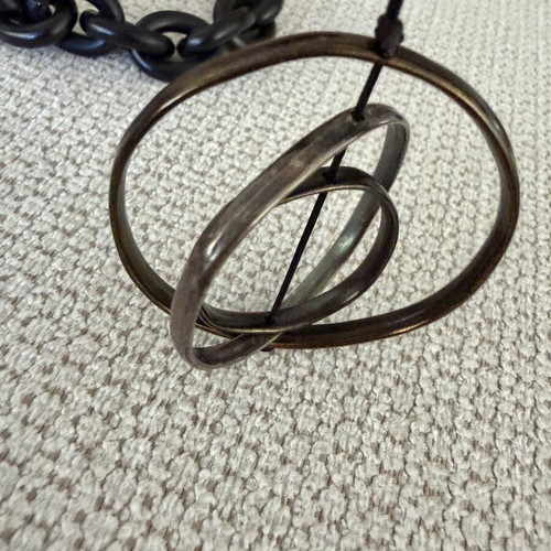 Jewelry set like new, 4 bracelets, 1 necklace, 1 glasses chain black and silver