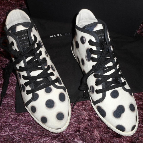 Marc Jacobs sneakers sport style new, size 37, black and white