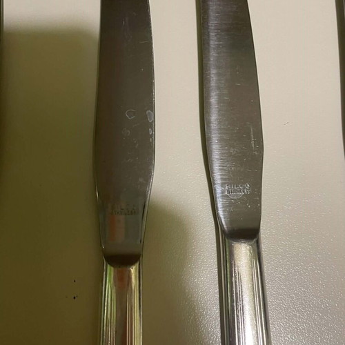 Silco Stainless silver-plated knife set used
