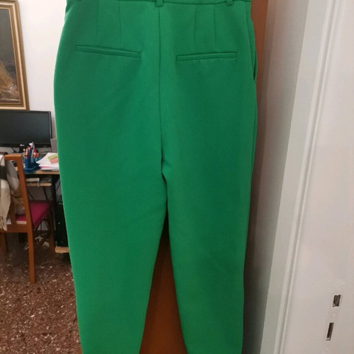 Zara women's pants used, green, size XS