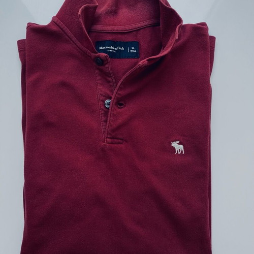 Abercrombie & Fitch men's polo used, size XL, red