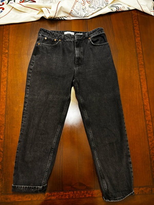 Zara black denim jeans like new, size M 38 10