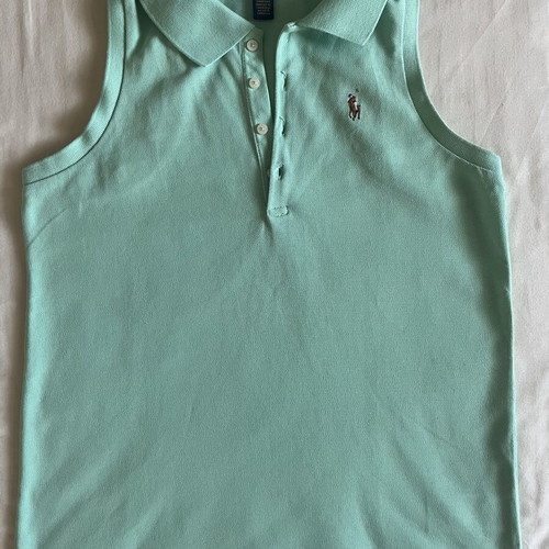 Polo Ralph Lauren sleeveless kids' polo shirt, mint green