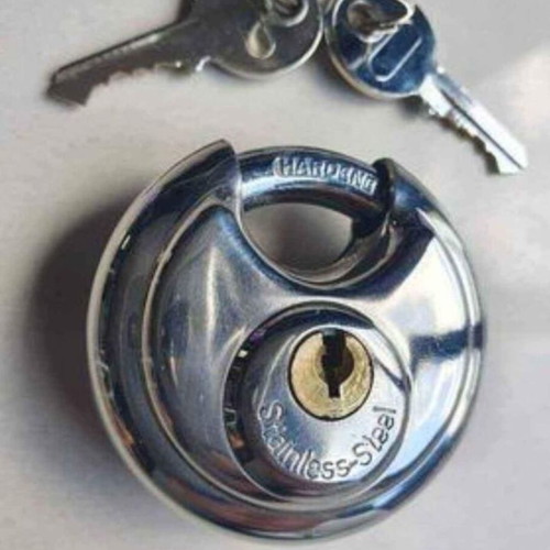 Stainless steel motorcycle disc brake lock new