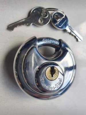 Stainless steel motorcycle disc brake lock new