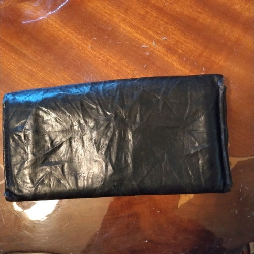 YSL women's wallet used, black leather vintage