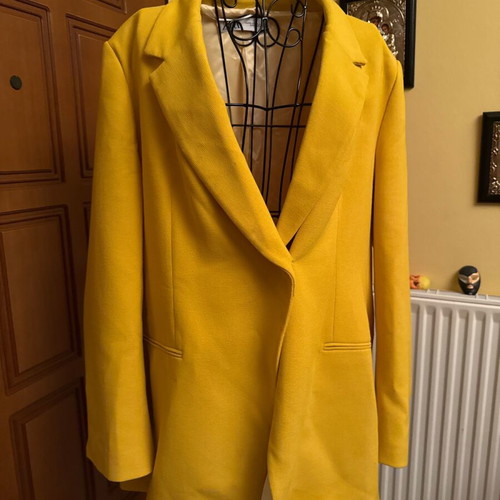 Zara Suit Set Blazer and Trousers XXL Like New Yellow