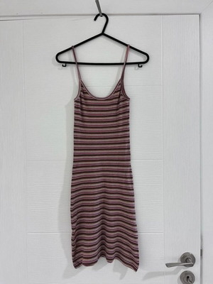 Brandy Melville Horizontal Stripes Dress size XS like new, colorful