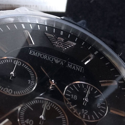 Emporio Armani men's watch new, silver color